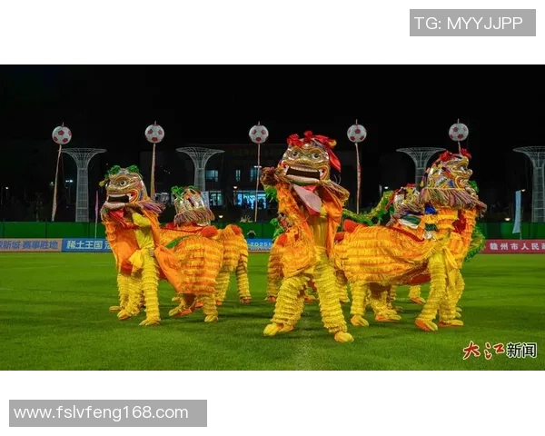 足球明星与舞狮文化的完美结合高清图片欣赏